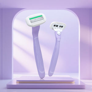 Maquinilla de Afeitar con 5 Cuchillas Ultrafinas de Acero Inoxidable, Cabezal de Maquinilla de Afeitar de Cinco Cuchillas con Parte Trasera Abierta, Maquinilla de Afeitar para Mujer - Product Image 4