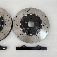 Nouveau disque de frein auto 380*36mm, perforé et rainuré, en fonte grise HT250, forgé et usiné CNC, pour Audi A6 C8 avant, étrier 9N