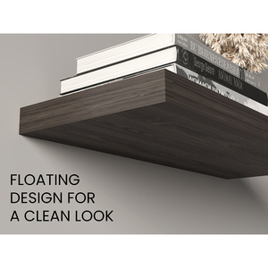 Ecco 31.5 In Wide Floating Shelves Set Of 2 <b>Wall</b> Decor Book <b>Storage</b> For Bedroom Bathroom - Product Image 4