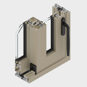 Fenêtre en aluminium noir moderne pour la maison, design en alliage, fenêtre pliante en aluminium, fenêtre coulissante en verre repliable - Product Image 1