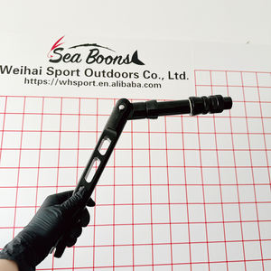 BARU Heavy Duty 2 #   4 #   Big Game Dapat Menyesuaikan Teknologi Empat Sudut Batang Alu Butt Bend Straight untuk Joran Trolling - Product Image 4