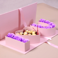 Boîte en carton en forme de lettre « Je t'aime » pour emballage de gâteau sucré au chocolat, boîte de fleuriste pour emballage de fleurs de la Saint-Valentin