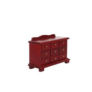 Gabinete de nueve compartimentos para bricolaje, almacenamiento de madera Retro para casa de muñecas, muebles, accesorios de escena para uso de juguetes y manualidades - Product Image 5