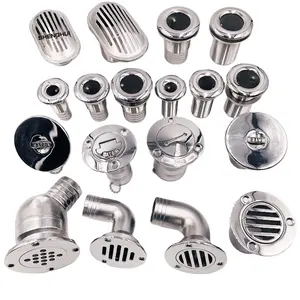 Boat yacht marine parts accessories hardware boat fitting parts thru hull fitting deck filler drain intake strainer