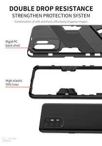 เคสโทรศัพท์มือถือคุณภาพสูงแบบขายส่ง TPU+PC ป้องกัน 360 องศา พร้อมขาตั้ง ป้องกันการกระแทก สำหรับ OPPO RENO 5Z 5G - Product Image 3