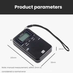 <span class=keywords><strong>Radio</strong></span> Portatile FM/AM di Buona Qualità, Mini <span class=keywords><strong>Radio</strong></span> Digitale Tascabile per Viaggi, Jogging e Campeggio - Product Image 2