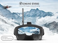 Lunettes FPV Eachine EV800 5.8G 40CH avec écran 5 pouces 800x480, recherche automatique Raceband, moniteur détachable et batterie intégrée