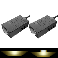 Nouveau design 2026 : Phare auxiliaire LED SL6 pour voiture avec driver intégré 50W, mini projecteur bicolore blanc-jaune DC12V pour moto