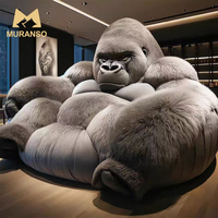 Canapé-lit en tissu moderne de luxe, style Gorille King Kong, pour villa et hôtel, salon et chambre à coucher