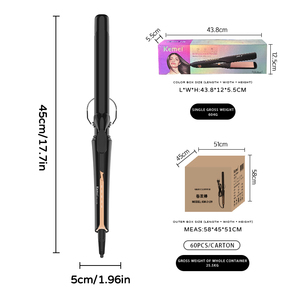 Rizador <span class=keywords><strong>de</strong></span> Pelo Eléctrico Kemei KM-3139 con Revestimiento PTC <span class=keywords><strong>de</strong></span> Calidad, 5 Ajustes <span class=keywords><strong>de</strong></span> Temperatura, Rizador Profesional para Mujeres - Product Image 2