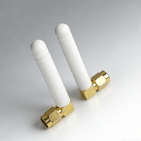 Antenne Mini Stubby en Gros, Antenne Canard en Caoutchouc SMA Mâle à Angle Droit 90 Degrés pour Appareils IoT Wifi 2.4G, Lora 433M, 915M