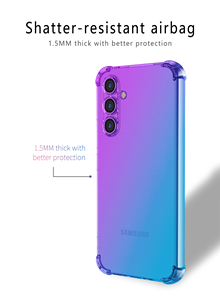 Per il caso di <span class=keywords><strong>Samsung</strong></span> A55, le donne carine ragazze chiaro colore gradiente ammortizzante morbido TPU <span class=keywords><strong>Cover</strong></span> del telefono per <span class=keywords><strong>Samsung</strong></span> <span class=keywords><strong>Galaxy</strong></span> A55 5G - Product Image 6