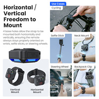 Télécommande Bluetooth AMagisn pour Insta360, Hero, DJI, téléphones mobiles Android et iOS