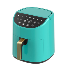 Friteuse à air numérique sans huile, économique, pour la maison, avec écran LCD, 5,1-6,0 L, 1500 W, revêtement antiadhésif PTFE, protection contre la surchauffe - Product Image 5