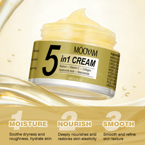 Crema 5 en 1 Personalizada de Hong Kong con Ácido Hialurónico, Niacinamida, Vitamina C, Retinol y Colágeno para Hidratar y Reparar la Piel - Product Image 3