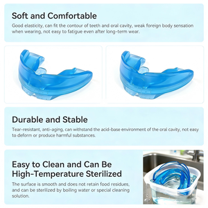 Protège-dents <span class=keywords><strong>de</strong></span> <span class=keywords><strong>nuit</strong></span> en silicone liquide souple, appareil orthodontique pour l'alignement des dents, protection contre le bruxisme et le grincement des dents - Product Image 3