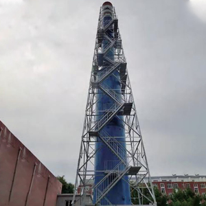 Tùy chỉnh chiều cao nhúng nóng ống thép mạ kẽm cực công nghiệp sử dụng kết cấu thép ống khói tháp Viễn Thông phụ kiện - Product Image 6