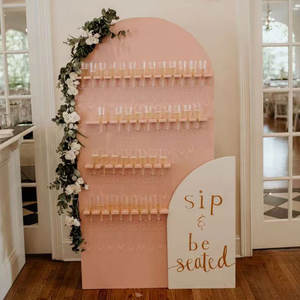 Toile de fond de mariage Porte-verre à vin mural pour <span class=keywords><strong>champagne</strong></span> Support pour décoration de mariage - Product Image 4