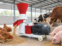 Machine de fabrication d'aliments pour volailles Lima, petite machine à granulés d'aliments 100-200 kg/h pour volailles, porcs, bovins, poissons, moteur inclus, réponse rapide