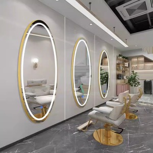 Nuevo Espejo <span class=keywords><strong>de</strong></span> <span class=keywords><strong>Pared</strong></span> con Iluminación LED <span class=keywords><strong>para</strong></span> Salón <span class=keywords><strong>de</strong></span> Belleza, Estilo Dorado, <span class=keywords><strong>de</strong></span> Gran Tamaño, <span class=keywords><strong>para</strong></span> Peluquería y Maquillaje - Product Image 4