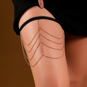 Go Party Chaînes de Jambes <span class=keywords><strong>Femme</strong></span> Serpent Cristal Plage Sexy Chaîne de <span class=keywords><strong>Corps</strong></span> Bijoux Multicouche Gland Strass Perle Chaîne de Cuisse - Product Image 4