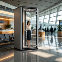 Cabine de bureau modulaire insonorisée et amovible pour réunions, travail privé et espaces ouverts, avec isolation phonique et suppression du bruit