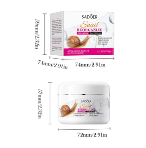 Estratto <span class=keywords><strong>di</strong></span> lumaca organica crema per il viso J1 coreano cura della pelle idratante riparazione con collagene riorganizzato Private Label - Product Image 1