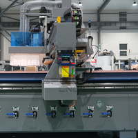 Machine de nesting CNC à chargement et déchargement automatiques de haute qualité 1300x3000mm, routeur CNC ATC pour la fabrication de portes d'armoires