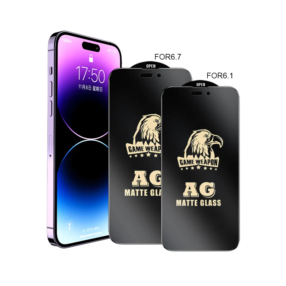 AG matte Anti-scratch 3D Curved tempered Glasses frosted Anti-Fingerprint Shock Proof FULL COVERAGE screen Protector for IPhone