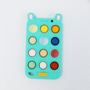 Hot bán phổ biến đồ chơi trẻ em thấp moq BPA cấp thực phẩm miễn phí nhai mọc răng Silicone trẻ sơ sinh teethers cho bé răng - Product Image 1