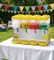 Distributeur automatique de boissons 4*12L, machine à slush pour boissons glacées, pour restaurant, hôtel, restauration, bar, café, boutique
