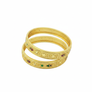 Diseñador Meenakari Royal Fine Bangles Joyería tradicional elegante Colección de moda Premium - Product Image 2