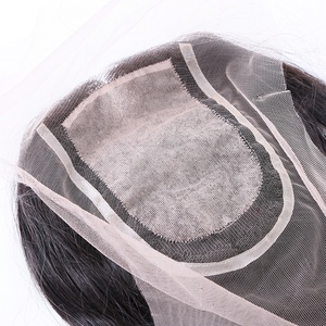 Toupet en Cheveux Naturels Vierge Remy Européens avec Dentelle HD et Base en Soie Nouée à la Main pour Femme - Product Image 6