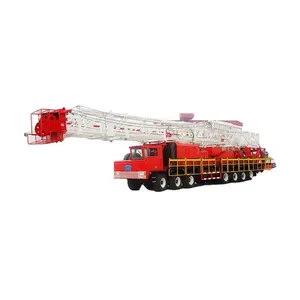 Ikinci el yeni XJ750 150 ton mobil petrol sondaj makinesi kamyon montaj Workover Rig makinesi petrol sahası için