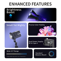 Projecteur LED Bicolore RVB Selens 100W 150W 200W 300W 600W 1200W à Monture Bowens pour Studio Photo/Vidéo et Interviews