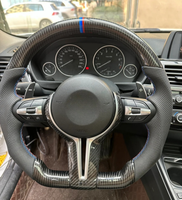 Volant en cuir style M Sport pour BMW 1M M2 M3 M4 M5 M6 X5M X6M F30 F32 F10 F20 F35 F22 F18 F07 F01 F02 E90 E92 E46