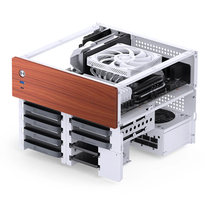 JONSBO N4 <span class=keywords><strong>Mini</strong></span>-<span class=keywords><strong>ITX</strong></span> Aluminio <span class=keywords><strong>Mini</strong></span> Chasis ATX Mid <span class=keywords><strong>Tower</strong></span> <span class=keywords><strong>Case</strong></span> 6 + 2 HDD Bay One 120mm Fans SFX PSU 1U USB PC Cases Acrílico MicroATX - Product Image 6
