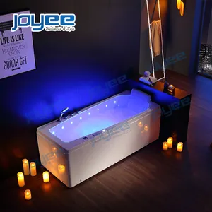 JOYEE nuevo diseño habitación bañera de hidromasaje spa baño Mini 1 persona interior Spa jacuzzi con tumbona