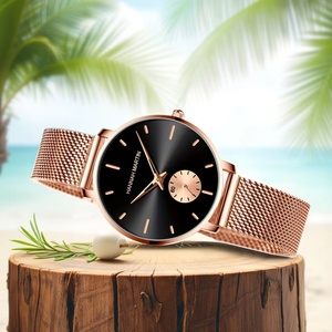 Montre Femme Tendance HANNAH MARTIN HM-1335 – Marque Haut de Gamme Hannah Martin, Mouvement Quartz Original, Bracelet en Maille Acier Inoxydable - Product Image 6
