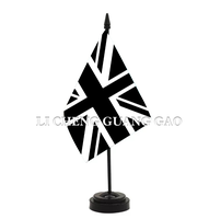 Drapeau de bureau miniature d'usine indienne avec support de poteau, petit drapeau de table pour le bureau, les affaires, la décoration de la maison, les festivals