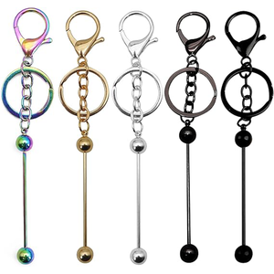 Barre per Portachiavi Personalizzabili all'Ingrosso, Perline per Kit Creazione Portachiavi, Logo Personalizzato, Artigianato Fai-da-Te, Produzione ODM - Product Image 1