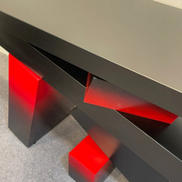 Meubles de salon au design unique Table d'entrée Villa Salon Couloir Console en bois