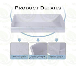 Juego de Parque Infantil de Plástico para Hámster con Alfombrilla Antideslizante y Comedero, Accesorios de Hábitat Seguros y Resistentes a Mordeduras - Product Image 2