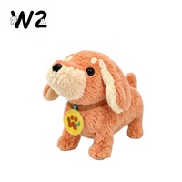 W2TOY Mainan Boneka Anak Keluarga Klasik Dachshund Teman Kartun Elektrik Berjalan Desain Monster Kecil Grosir Pabrik 3+
