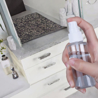 Bouteille en plastique PET portable de 100 ml avec pulvérisateur fin et compte-gouttes, impression sérigraphique pour collyre, modèle JIAHUA EC-SF