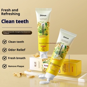 Dentifrice <span class=keywords><strong>ZANO</strong></span> Menthe Fraîche et Astragale Or et Argent Nettoyage en Profondeur Doux pour une Haleine Fraîche Élimine les Taches Dentaires Usage Domestique - Product Image 1