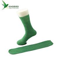 Chaussettes longues jetables écologiques en mélange polyester/coton 30g à deux orteils pour femmes