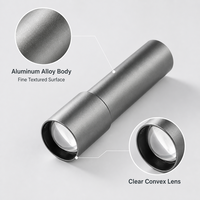 Lampe torche laser LED rechargeable XJ-L501 5W en alliage d'aluminium avec zoom télescopique Type-C, faisceau de 100-200m pour le camping, la randonnée et l'EDC