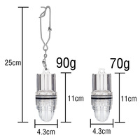5 couleurs étanche 11cm leurre de pêche lumière goutte profonde poisson sous-marin attirant leurre coloré Flash LED appât lampe outils de pêche
