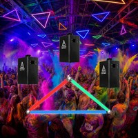 Système de levage de lumière cinétique triangulaire DMX512 avec treuil motorisé pour éclairage de scène pour discothèque DJ